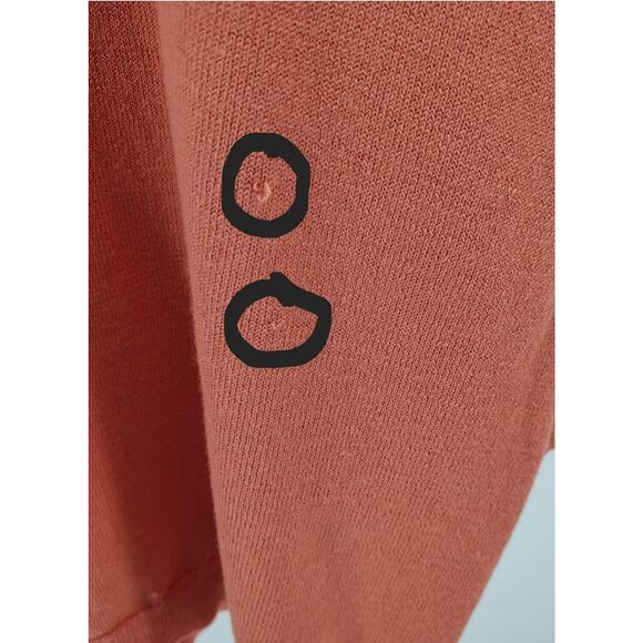 Prologue Women's Crewneck Flutter Short Sleeve Pullover Sweater, Coral Orange, M - Picture 7 of 8